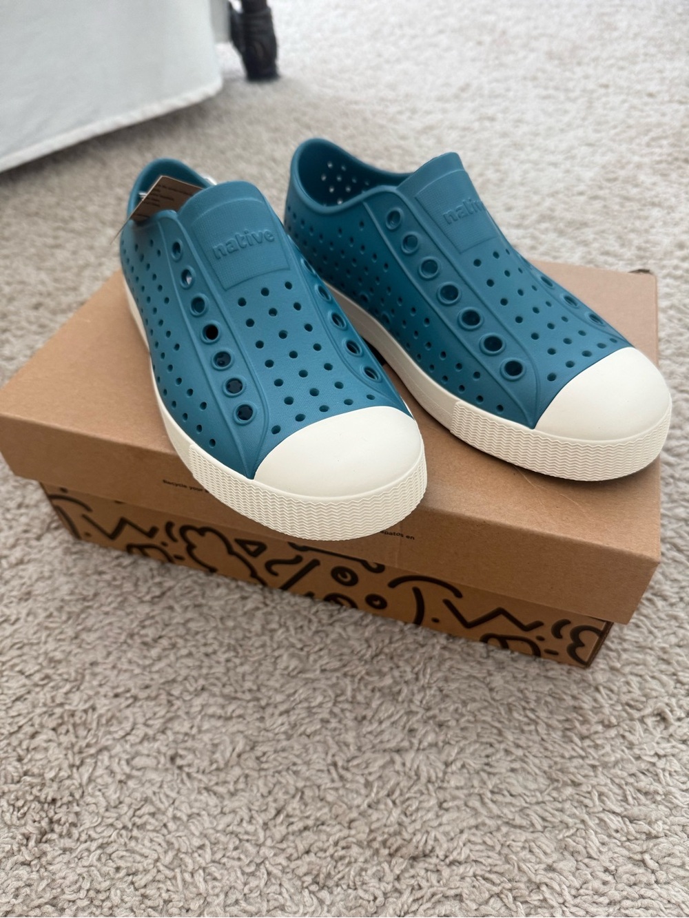 Native Shoes Teal Slip-On Shoes